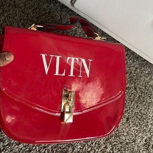 Valentino Garavani Red Crossbody Bag with Gold Hardware